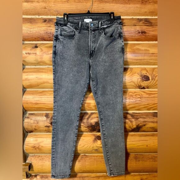 Good American Good Legs Fray High Waist High Rise Black Skinny Jeans Siz… - Picture 1 of 11